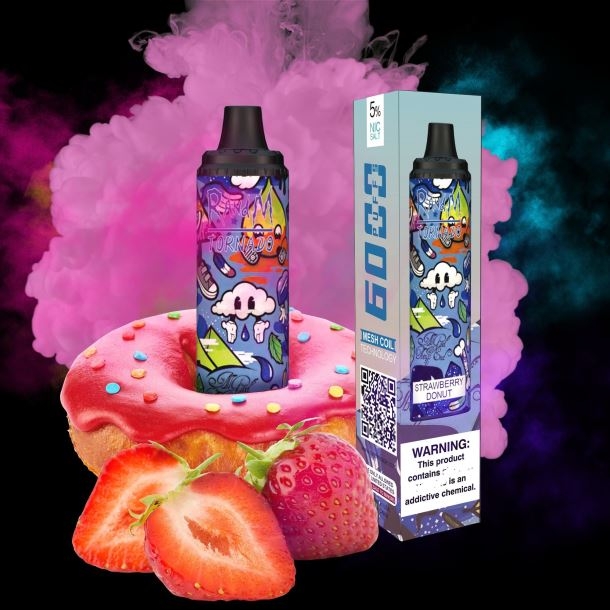 RandM Tornado Dispositif de contrôle du flux d'air 6000, 1 pièce beignet aux fraises BXPBLD285 RandM Vape Prix