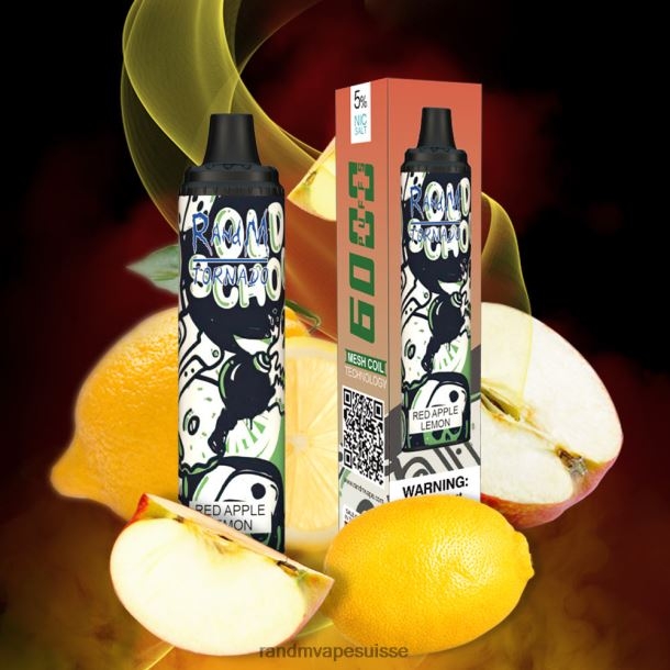 RandM Tornado Dispositif de contrôle du flux d'air 6000, 1 pièce citron pomme rouge BXPBLD279 RandM Vape Online