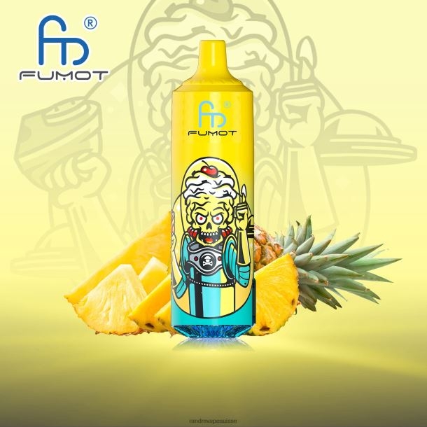 Fumot RandM Tornado Appareil de vape 9000 pro avec batterie et écran ejuice version 1 ananas BXPBLD194 RandM Vape Avis