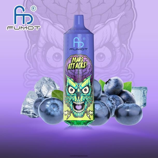 Fumot RandM Tornado Appareil de vape 9000 pro avec batterie et écran ejuice version 1 glace aux myrtilles BXPBLD185 RandM Vape Prix