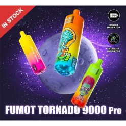 Fumot RandM Tornado Appareil de vape 9000 pro avec batterie et écran ejuice version 2 glace à la fraise, à la framboise et à la cerise BXPBLD206 RandM Tornado Boutique