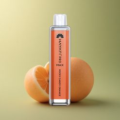 Hayati Pro Max 4000 Puffs Bonbon Rocheux Orange avec 5% de nicotine et batterie 1400mAh