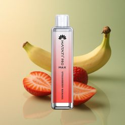 Hayati Pro Max 4000 Puffs Fraise Banane Rechargeable 1400mAh