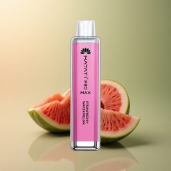 Hayati Pro Max 4000 Puffs Fraise Pastèque Rechargeable 1400mAh Dual Mesh