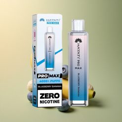 Hayati Pro Max 4000 Puffs Myrtille Banane Rechargeable 1400mAh Dual Mesh