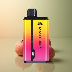 Hayati Pro Ultra 15000 Puffs Pêche Mangue Glacée Cerise avec 2% de nicotine et 850mAh