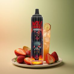 JNR Wolf Niplo 10000 Fraise Mojito 20ml 5% nicotine 650mAh