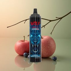 JNR Wolf Niplo 10000 Myrtille Cerise Canneberge 20ml 5% nicotine 650mAh