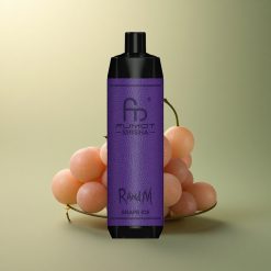 RandM Fumot Shisha 10000 Puffs Glace de Raisin à 0,6ohm et 850 mAh