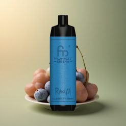 RandM Fumot Shisha 10000 Puffs Myrtille Raisin 18ml 850mAh 0.5% Nicotine