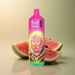 RandM Fumot Tornado 9000 Puffs Framboise Pastèque avec 18 mL et 850 mAh Rechargeable